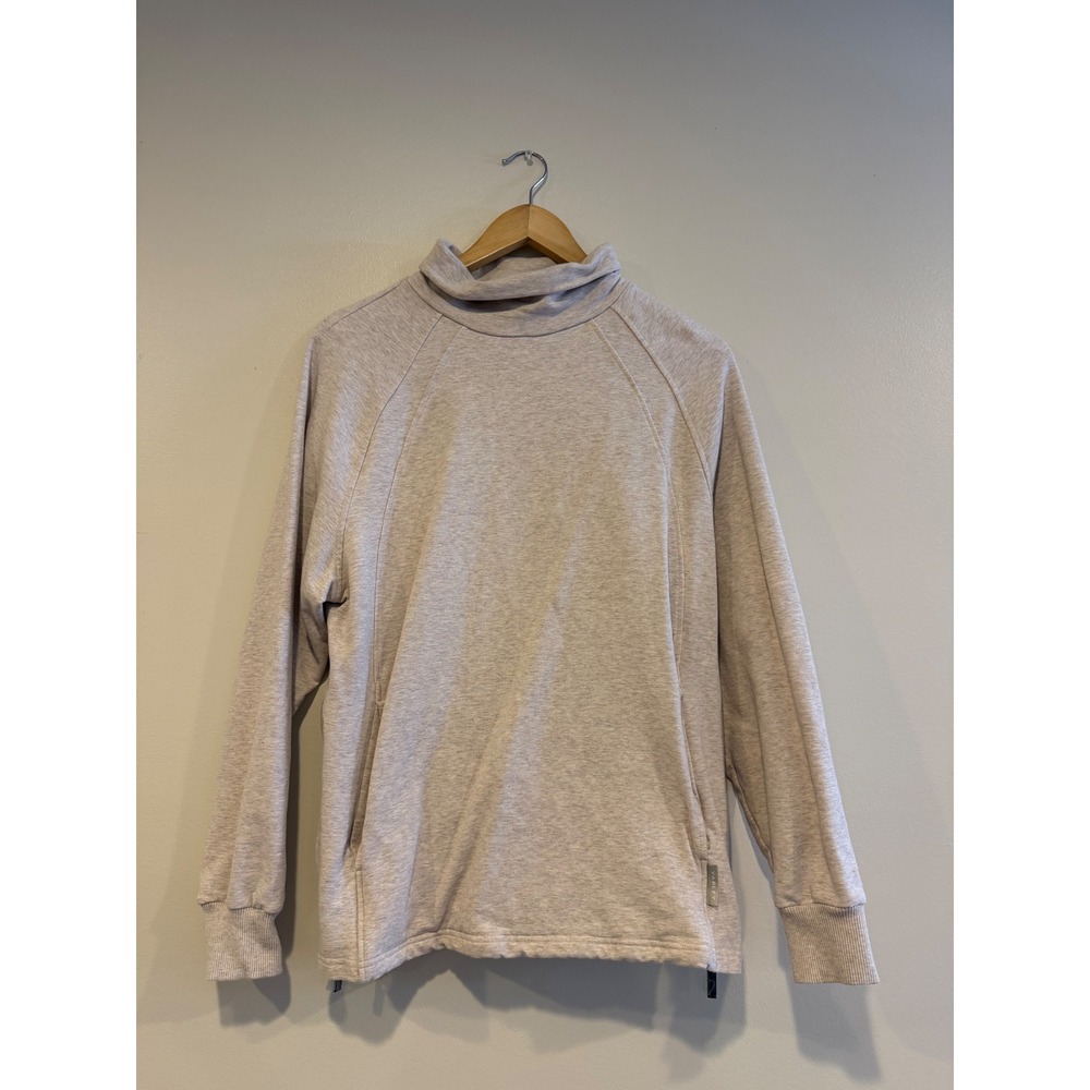 Varley Atlas Sweatshirt Women's Mock Neck Turtleneck oatmeal small